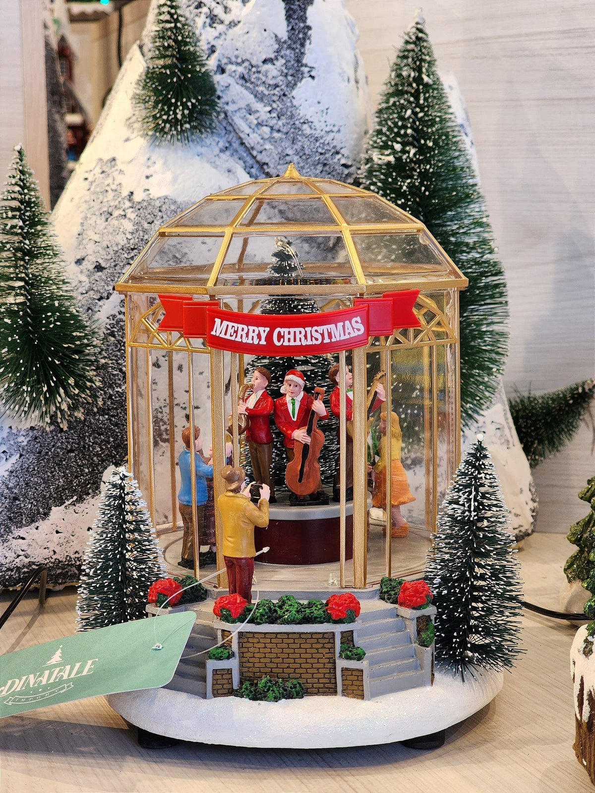 CENÁRIO VILA NATALINA GAZEBO COM CORAL 20CM - PRÉ VENDA 2025