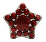 ENFEITE DE ARVORE DE NATAL BOLA NANTES 24 PEÇAS - NIAZITEX