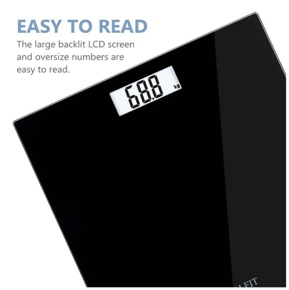 Balança Digital de Vidro Temperado com LCD