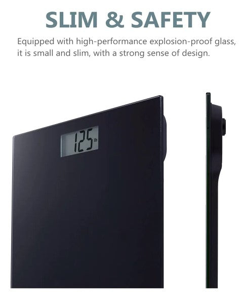 Balança Digital de Vidro Temperado com LCD