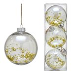 JOGO 3 BOLAS DECORATIVAS NATAL