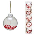 JOGO 5 BOLAS DECORATIVAS NATAL