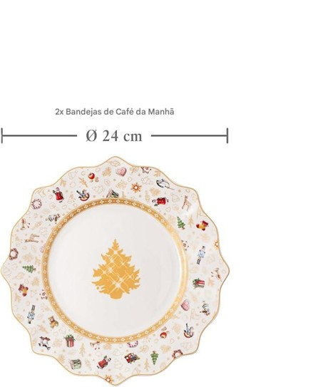 Aparelho de Jantar Natalino - 6 Peças