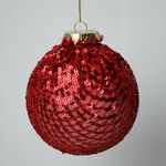 Kit Com 3 Bolas Decorativas Vermelha 10cm