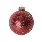 Kit Com 3 Bolas Decorada Vermelho 10cm