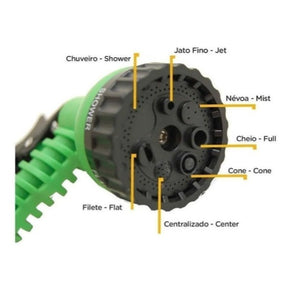 Mangueira Expansível Elástica Flexível 15M/30M/60METROS Jardim Retrátil Multiuso.