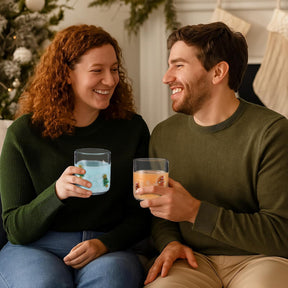 Copos de Vidro Natalinos – Kit com 4 Peças