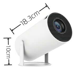 Mini Projetor Portátil 4k Android Full Hd Smart Wifi Cinema Cor Branco