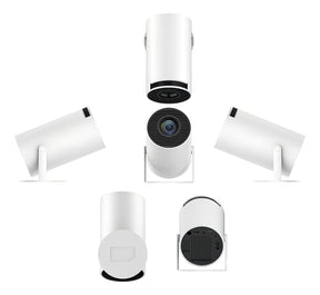 Mini Projetor Portátil 4k Android Full Hd Smart Wifi Cinema Cor Branco