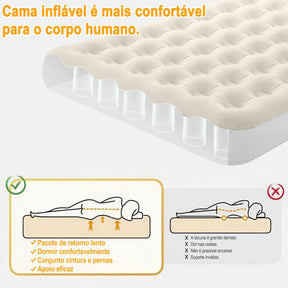 Colchão Inflável Queen com 2 Travesseiro