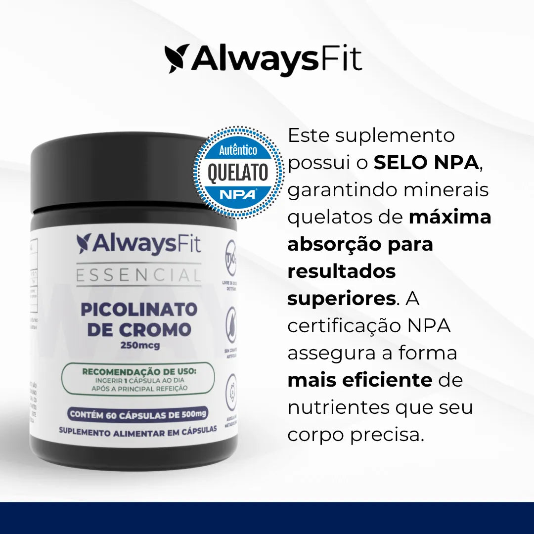 Kit Pro3Magnesio - Picolinato de Cromo - Fit Slim