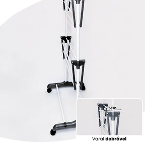 Varal De Chão Roupa Calcinha Grade 3 Andares Dobrável Portátil