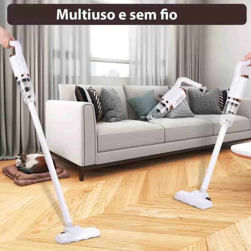 Aspirador de Pó Portátil Sem Fio Vertical Multifuncional BM-F1061
