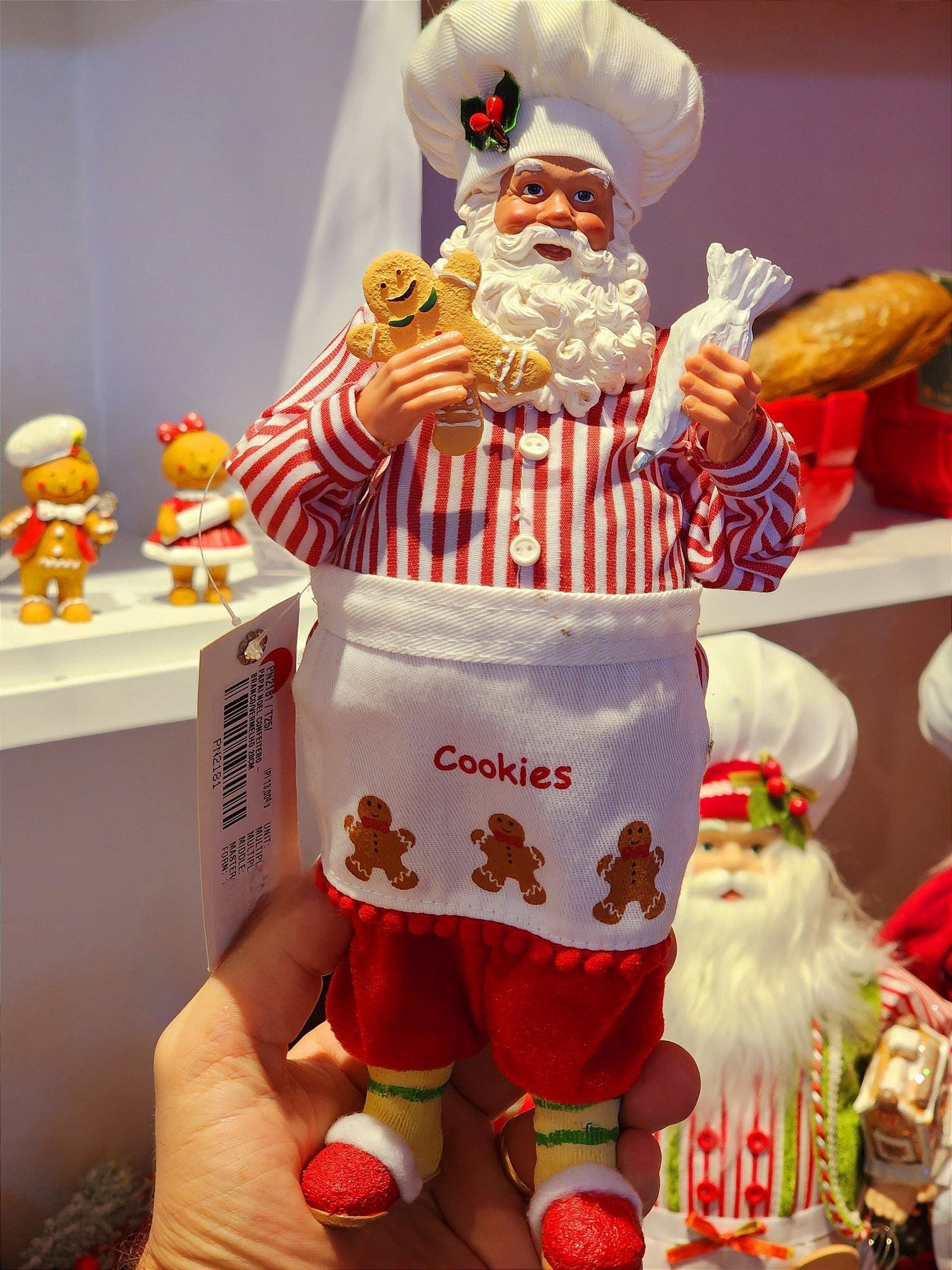 PAPAI NOEL COLECIONÁVEL COZINHEIRO 28CM - PRÉ VENDA 2025