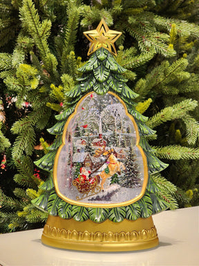 CENÁRIO NA LANTERNA ÁRVORE COM LUZ, SOM E MOVIMENTO 31,3CM