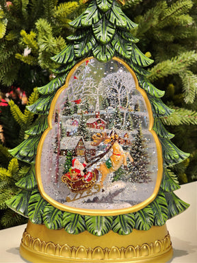 CENÁRIO NA LANTERNA ÁRVORE COM LUZ, SOM E MOVIMENTO 31,3CM