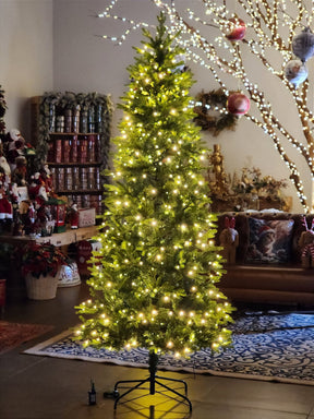 ÁRVORE REALISTA PINHEIRO AUSTRAL 2,10CM 450 LEDS WARM 801 GALHOS BIVOLT