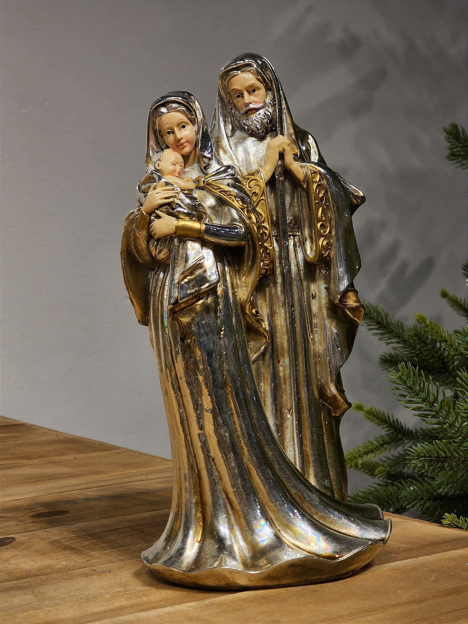 SAGRADA FAMÍLIA METALIZADA 24CM