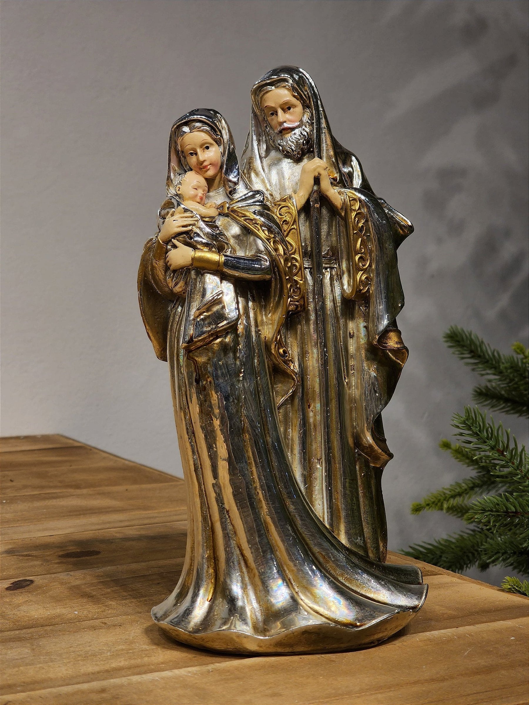 SAGRADA FAMÍLIA METALIZADA 24CM