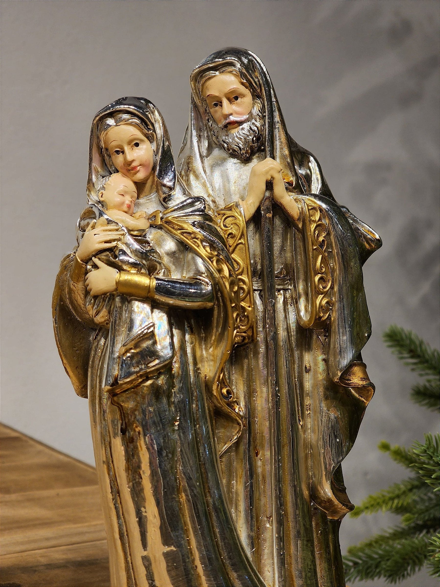 SAGRADA FAMÍLIA METALIZADA 24CM