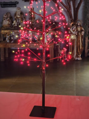 ÁRVORE FIO DE FADA COM 248 LEDS 100CM VERMELHA BIVOLT