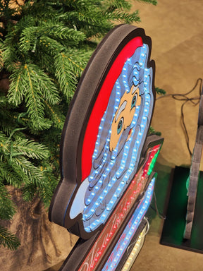 PLACA LUZ INFINITA PLACA PAPAI NOEL 87,6CM