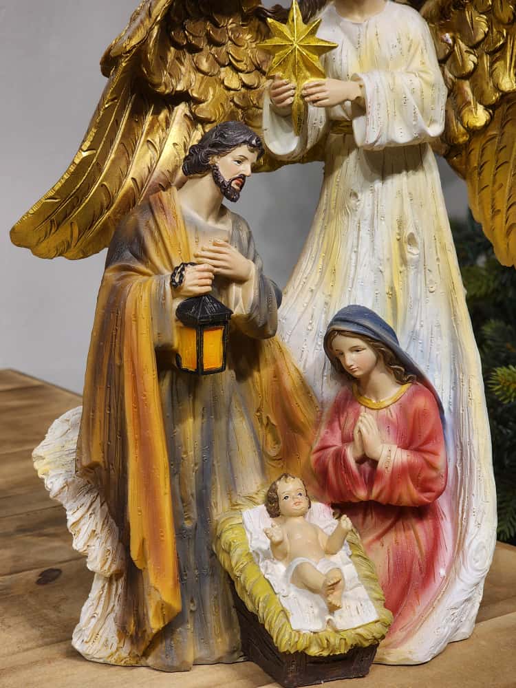 SAGRADA FAMÍLIA COM ANJO 30CM