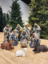 PRESÉPIO DE RESINA LUXO 11 PÇS