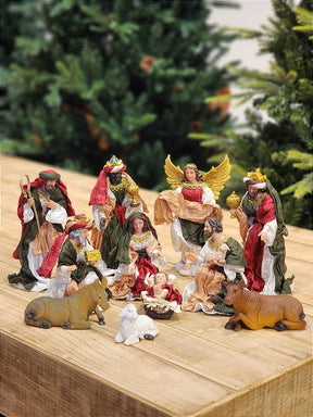 PRESÉPIO DE TECIDO LUXO 11 PÇS