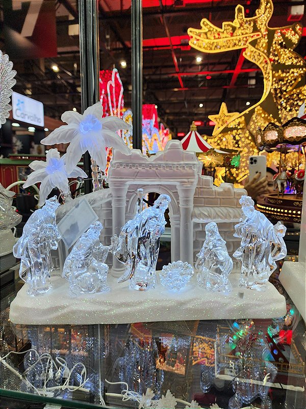 PRESÉPIO EM ACRÍLICO COM LUZ