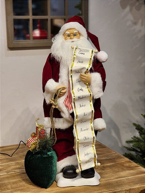 PAPAI NOEL COM LISTA DE NOMES COM MOVIMENTOS SOM E LUZ