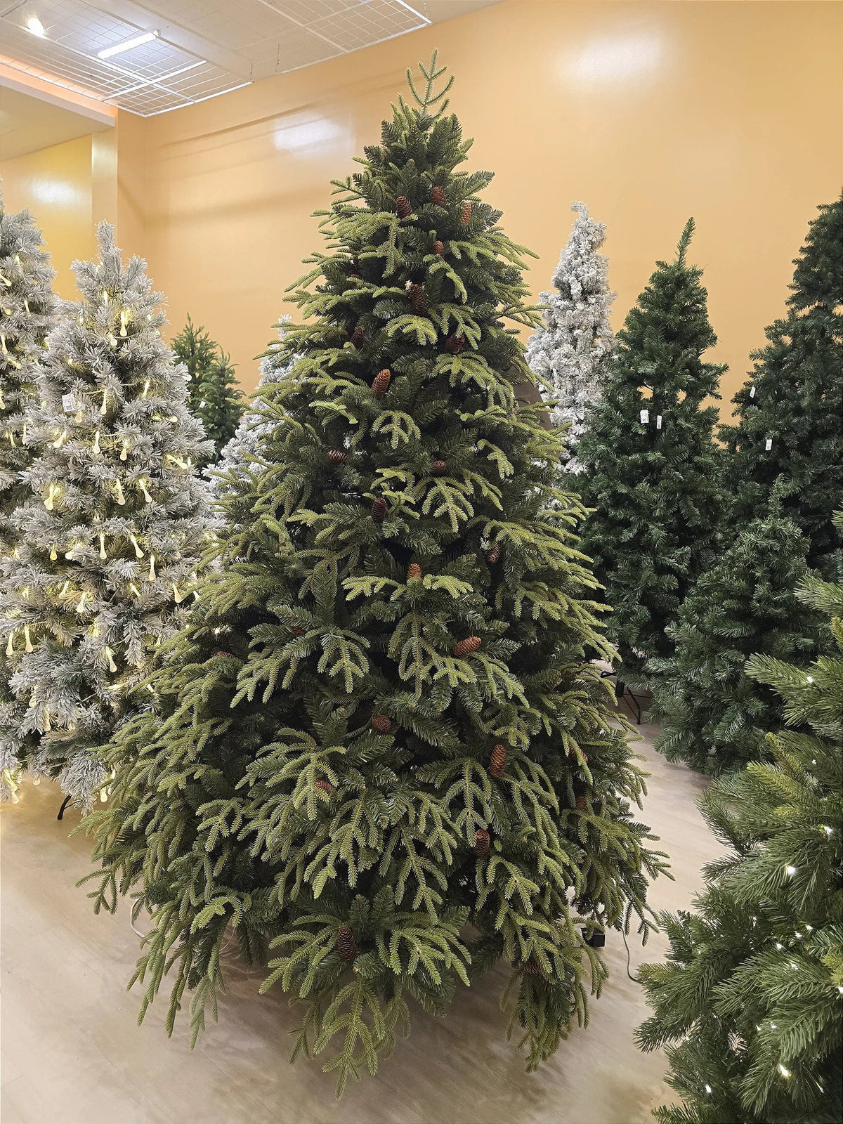 Árvore de Natal Pinheiro Super Realista Santorini 2,10m 4428 Galhos