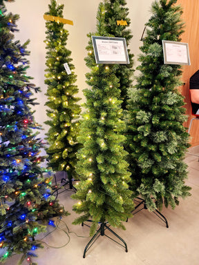 Árvore de Natal Slim Barcelona 1,80m 260 Galhos 100 LEDs Warm