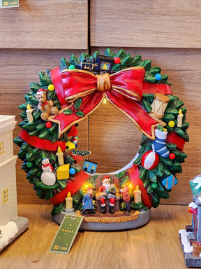 CENÁRIO NA GUIRLANDA EM RESINA COM LED E SOM 30CM - PRÉ VENDA 2025