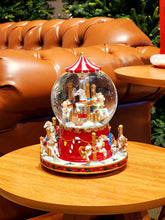 GLOBO COM ÁGUA CARROSSEL COM MOVIMENTO 20,5CM